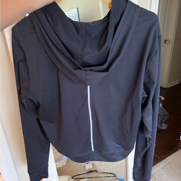 Free People Movement Woman’s Black Reflective Hoodie Sweater - Picture 3 of 5